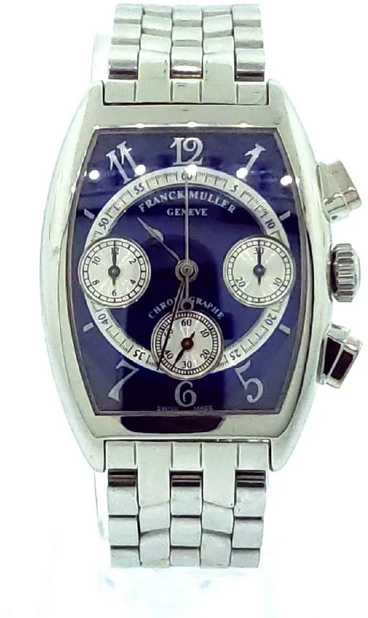 Franck Muller Curvex 7502 CC 28mm Stainless steel Blue