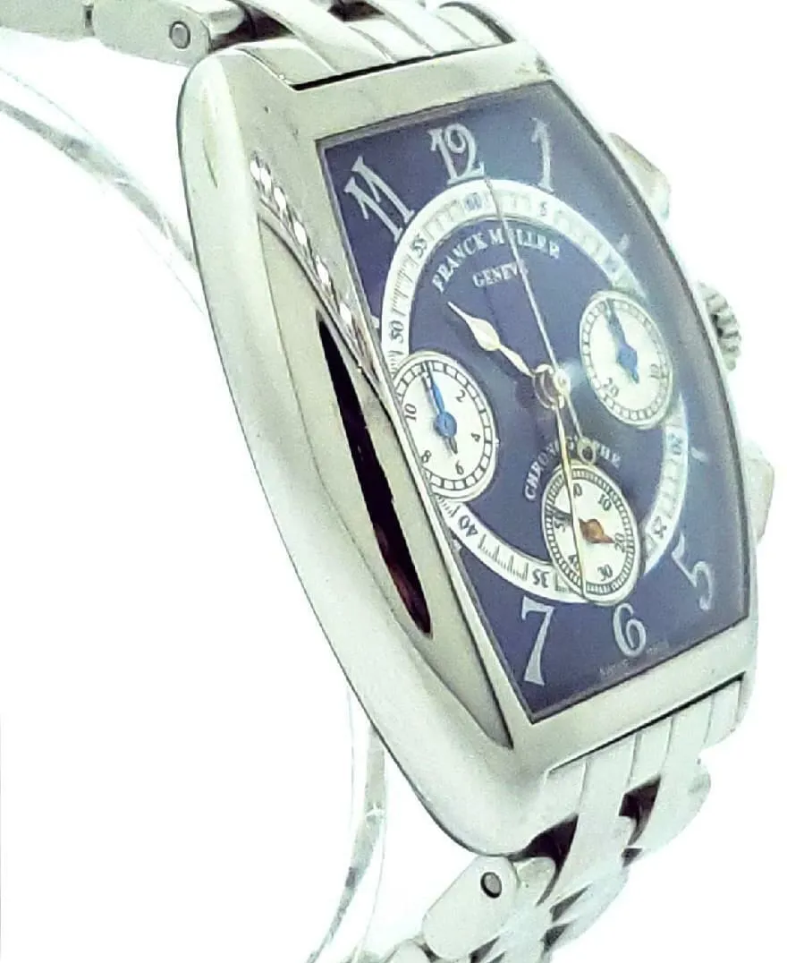 Franck Muller Curvex 7502 CC 28mm Stainless steel Blue 2