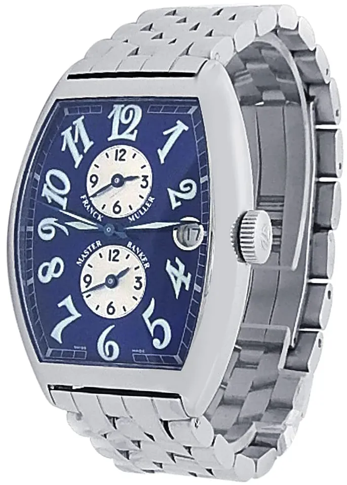 Franck Muller Master Banker 6850 MB 46mm Stainless steel Blue