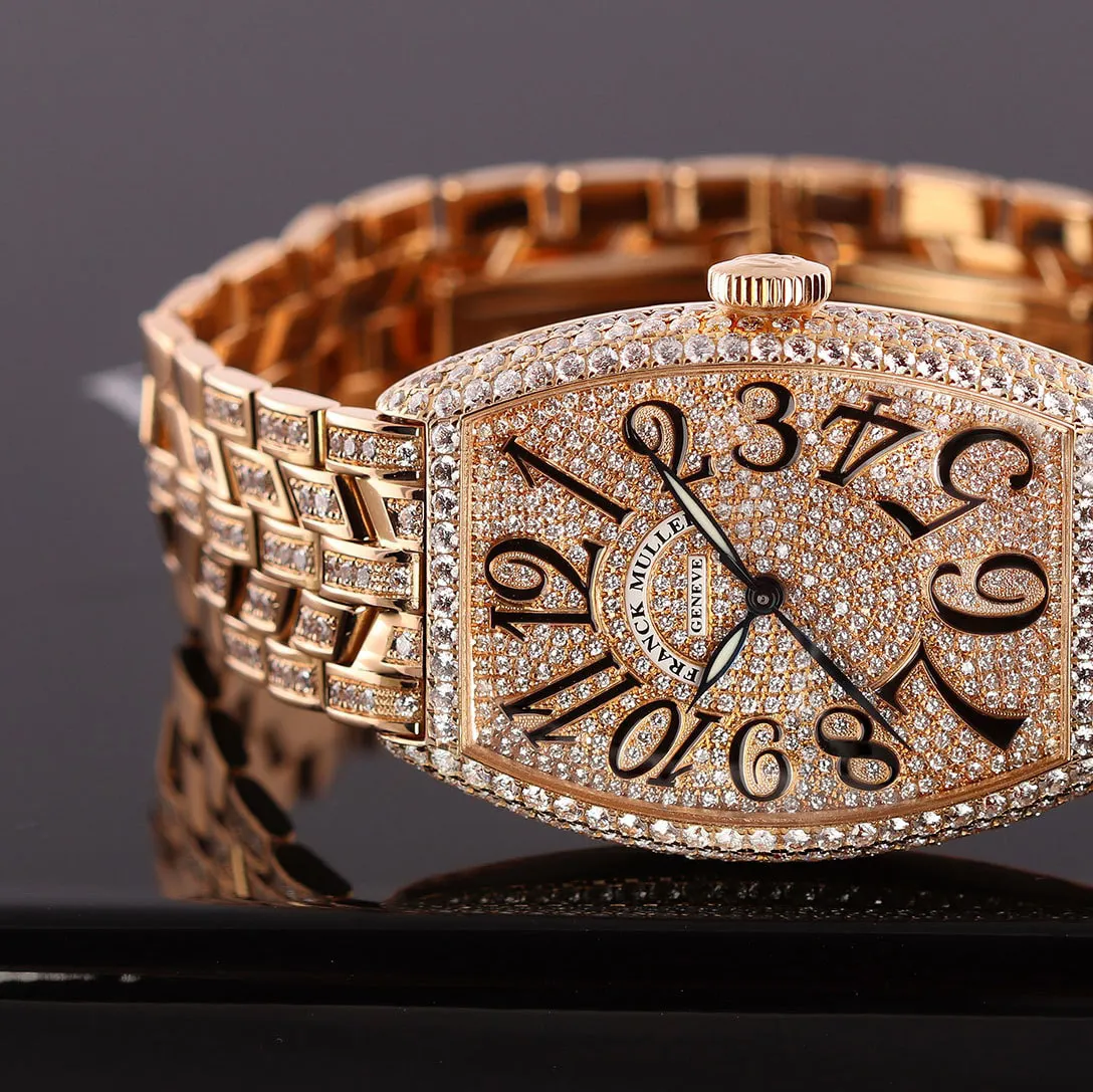 Franck Muller Curvex 5850 SC D CD SUNSET BH 5N 32mm Rose gold Diamond 4