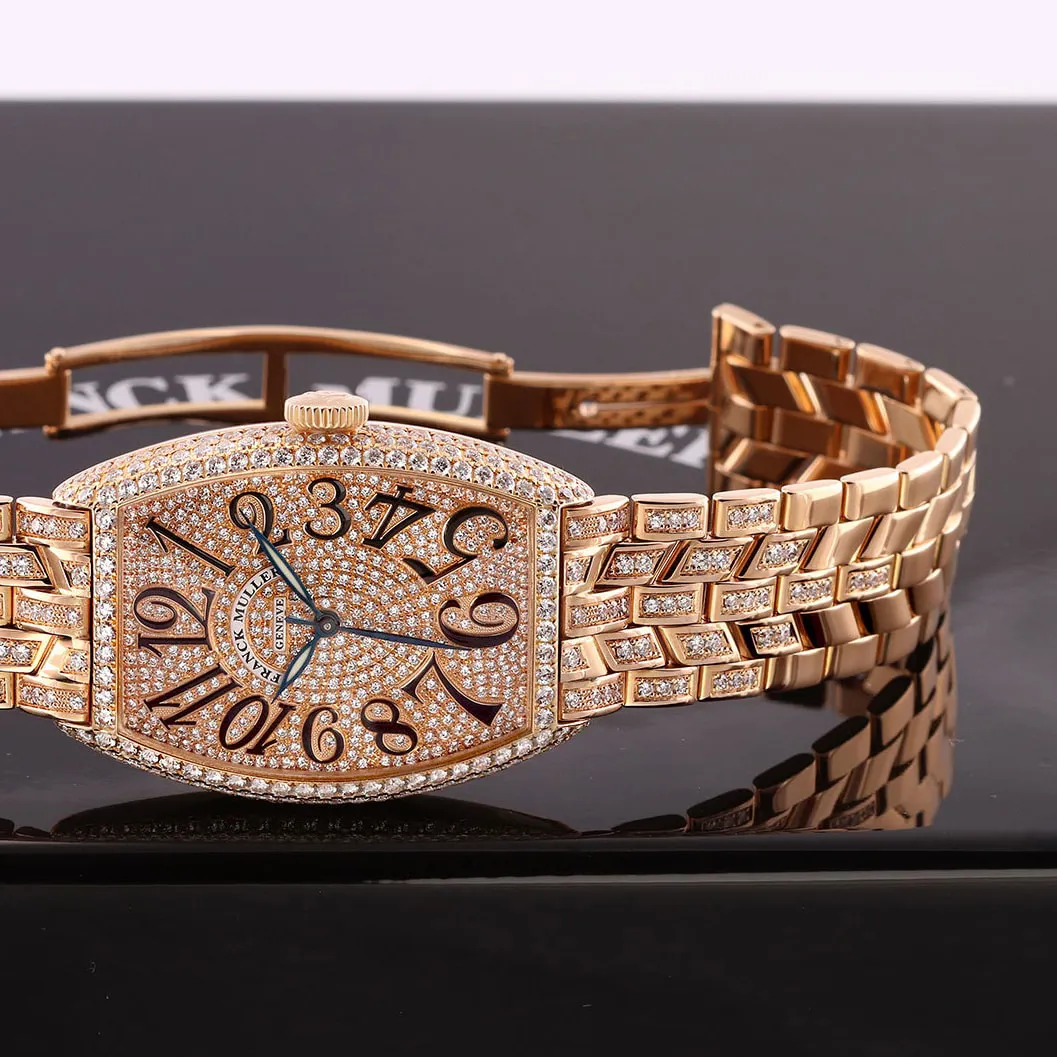 Franck Muller Curvex 5850 SC D CD SUNSET BH 5N 32mm Rose gold Diamond 5