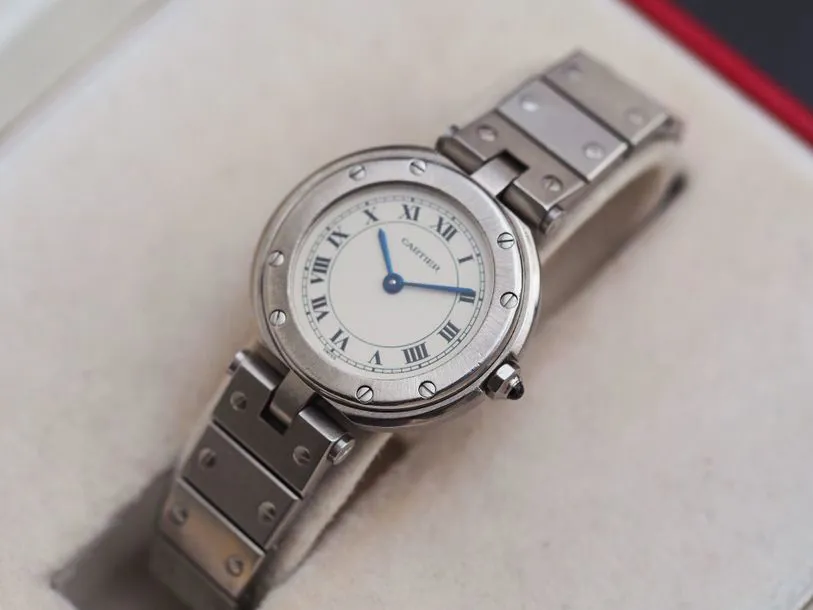 Cartier Santos Ronde 8192 27mm Stainless steel White 1