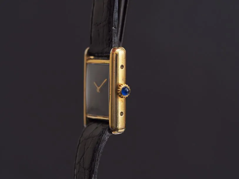 Cartier Tank Must 20mm Vermeil Black 2