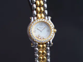 Chopard Happy Sport 8251 Yellow gold and Stainless steel and Diamond White