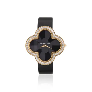 Van Cleef & Arpels Alhambra Rose gold and Diamond Black