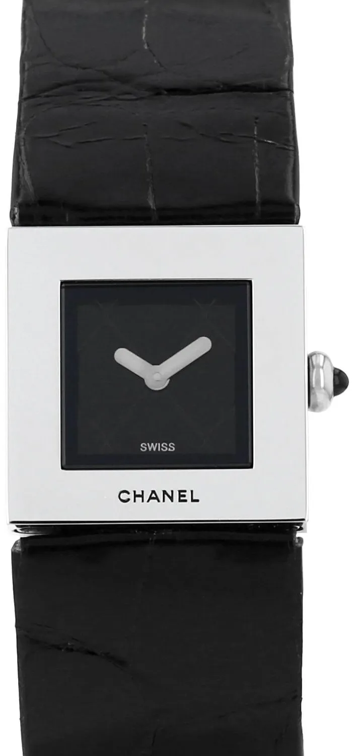 Chanel Matelassé 19mm Stainless steel Black