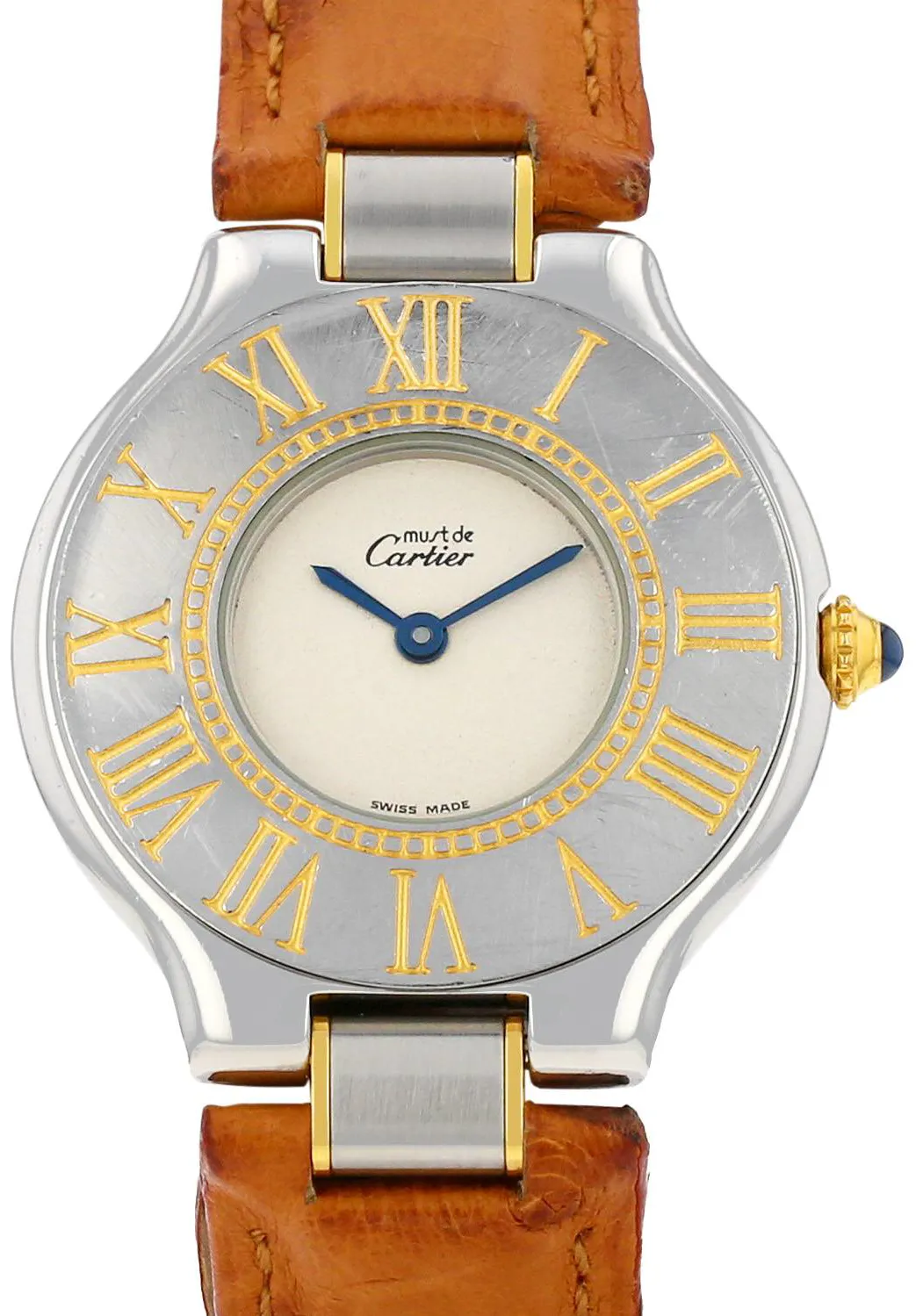 Cartier Must 21 31mm Stainless steel and Gold-plated Cream