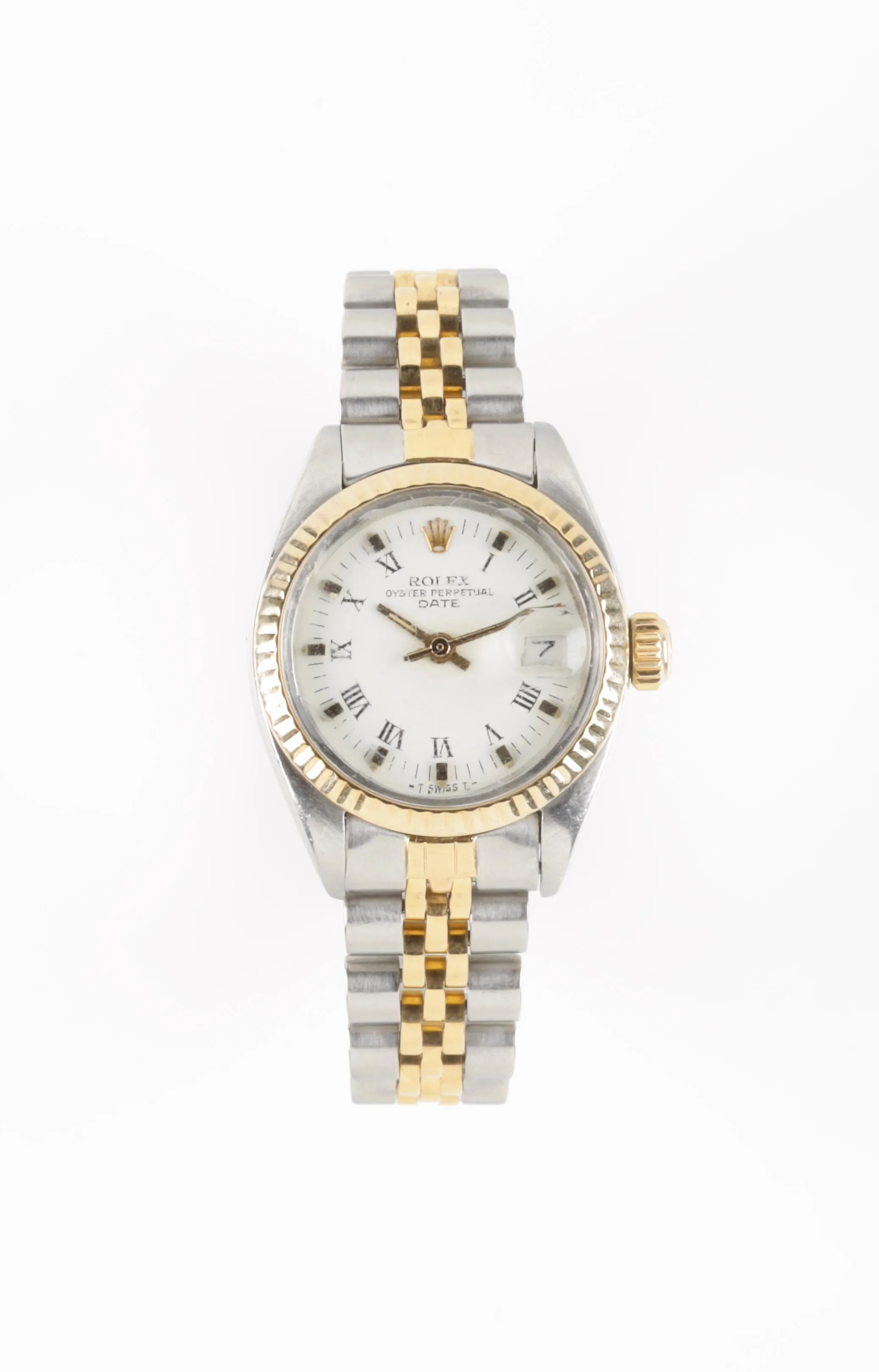 Rolex Datejust 6917 26mm Yellow gold and stainless steel White