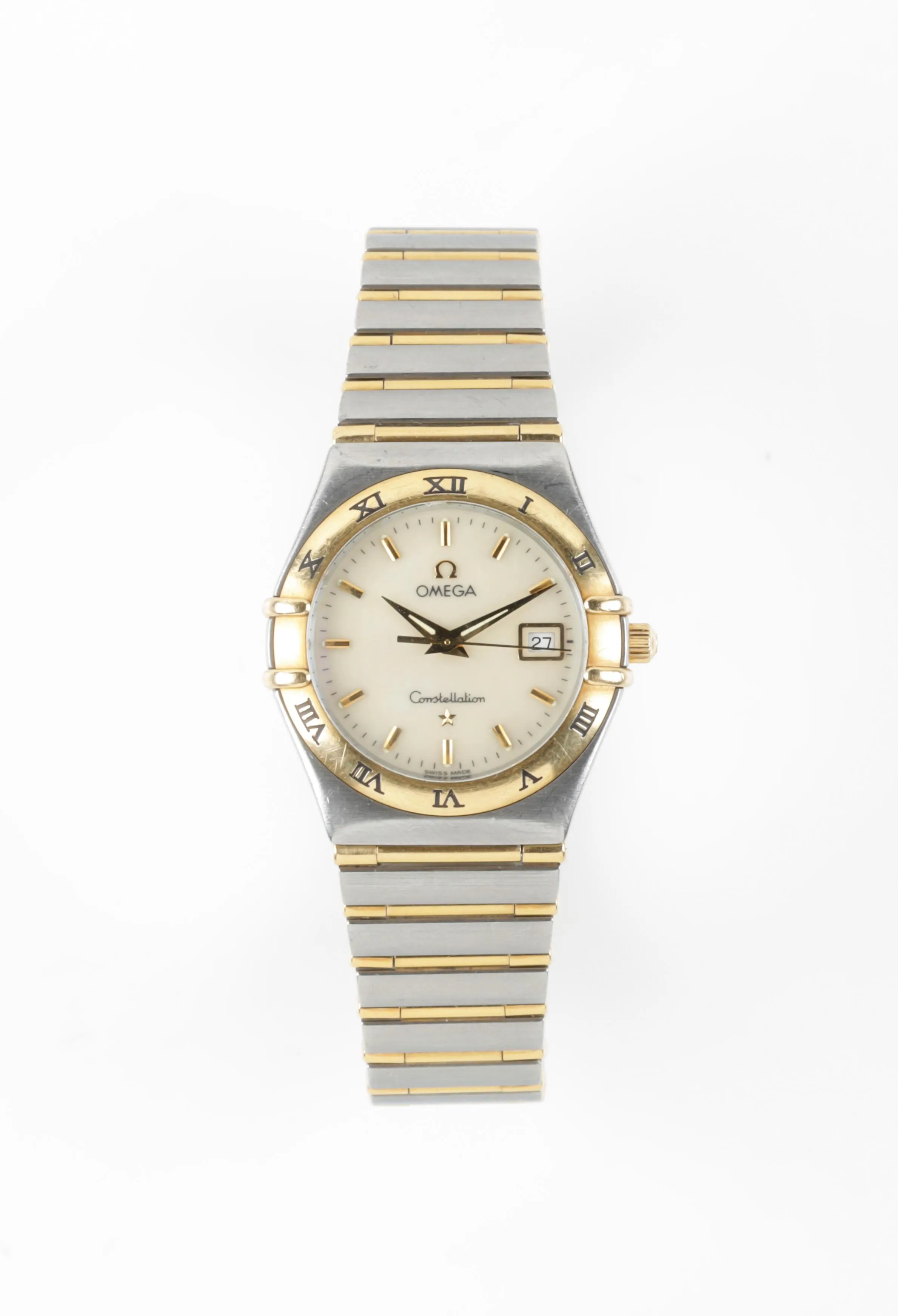 Omega Constellation 796.1201 28mm Yellow gold and stainless steel Mother-of-pearl