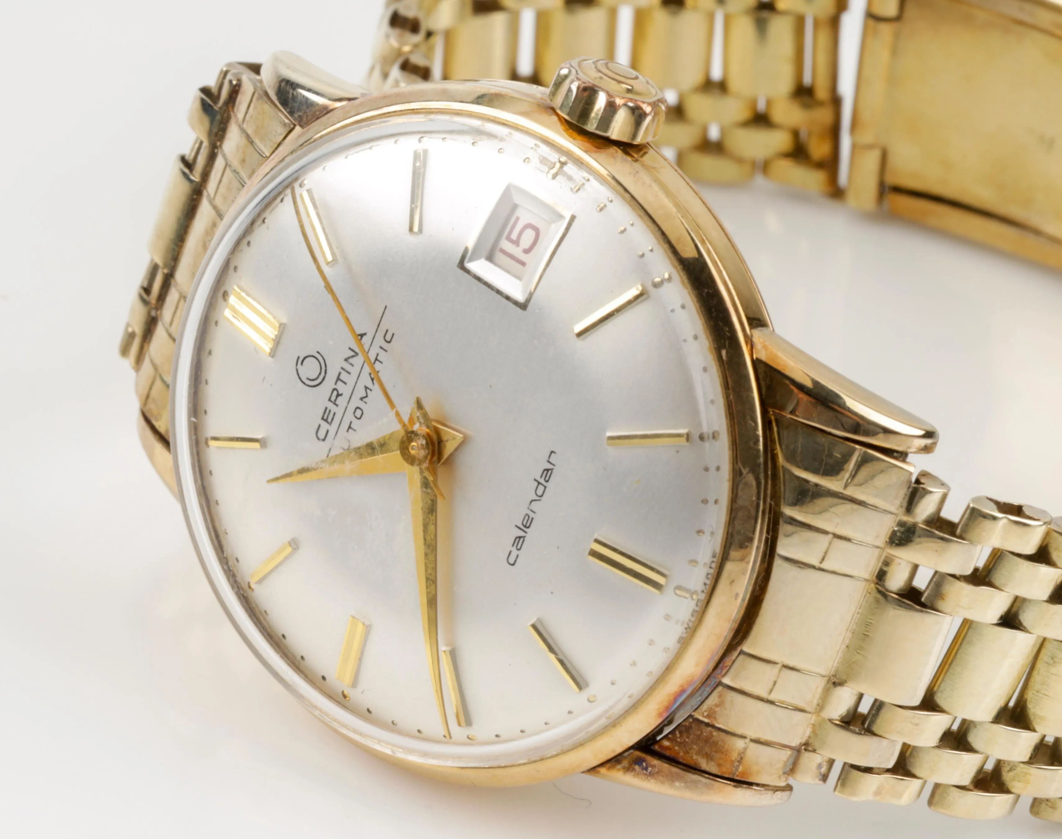 Certina 28524 9 33mm Yellow gold Silver-coloured 2
