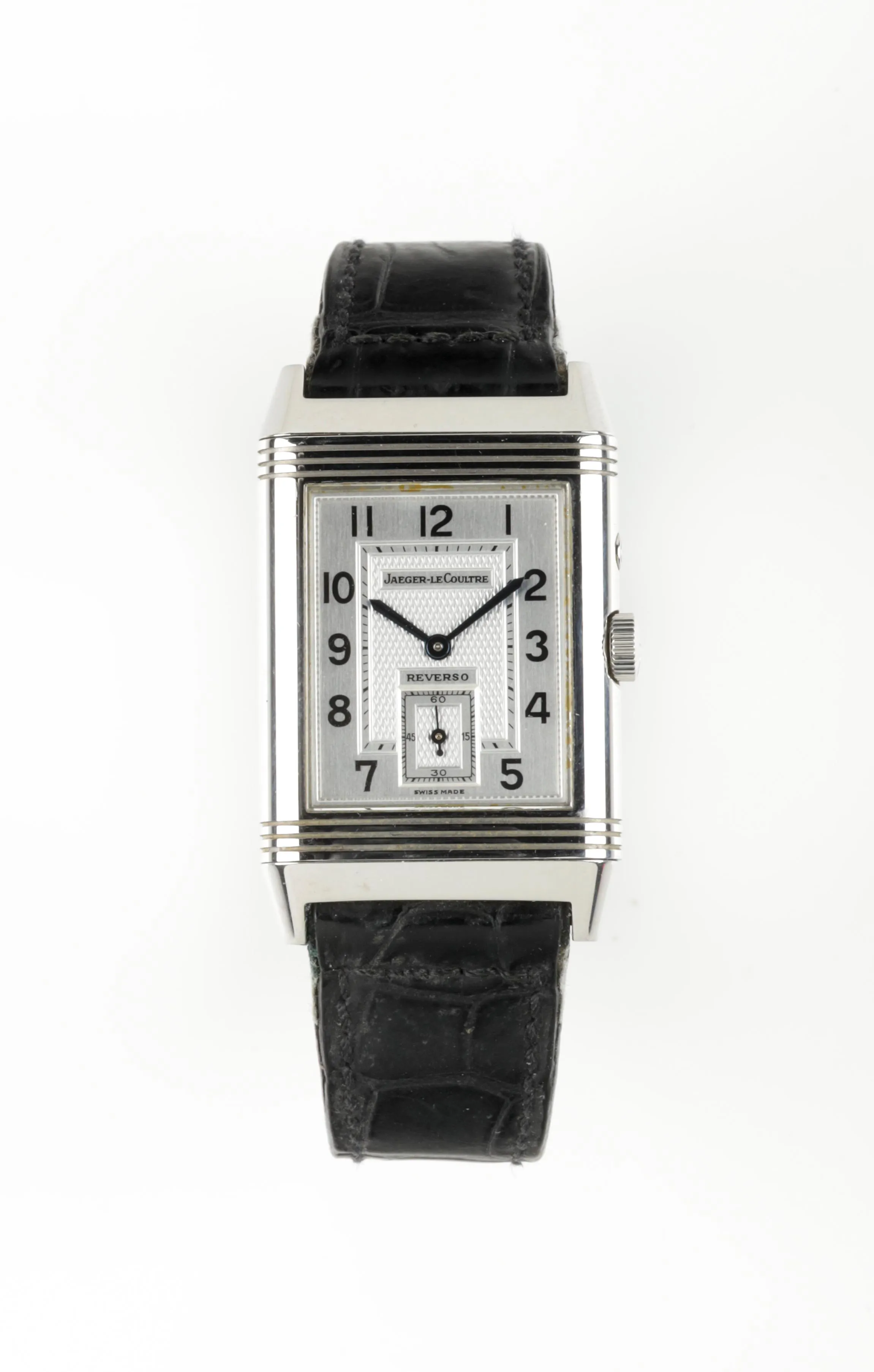 Jaeger-LeCoultre Reverso nullmm Stainless steel Silver and black