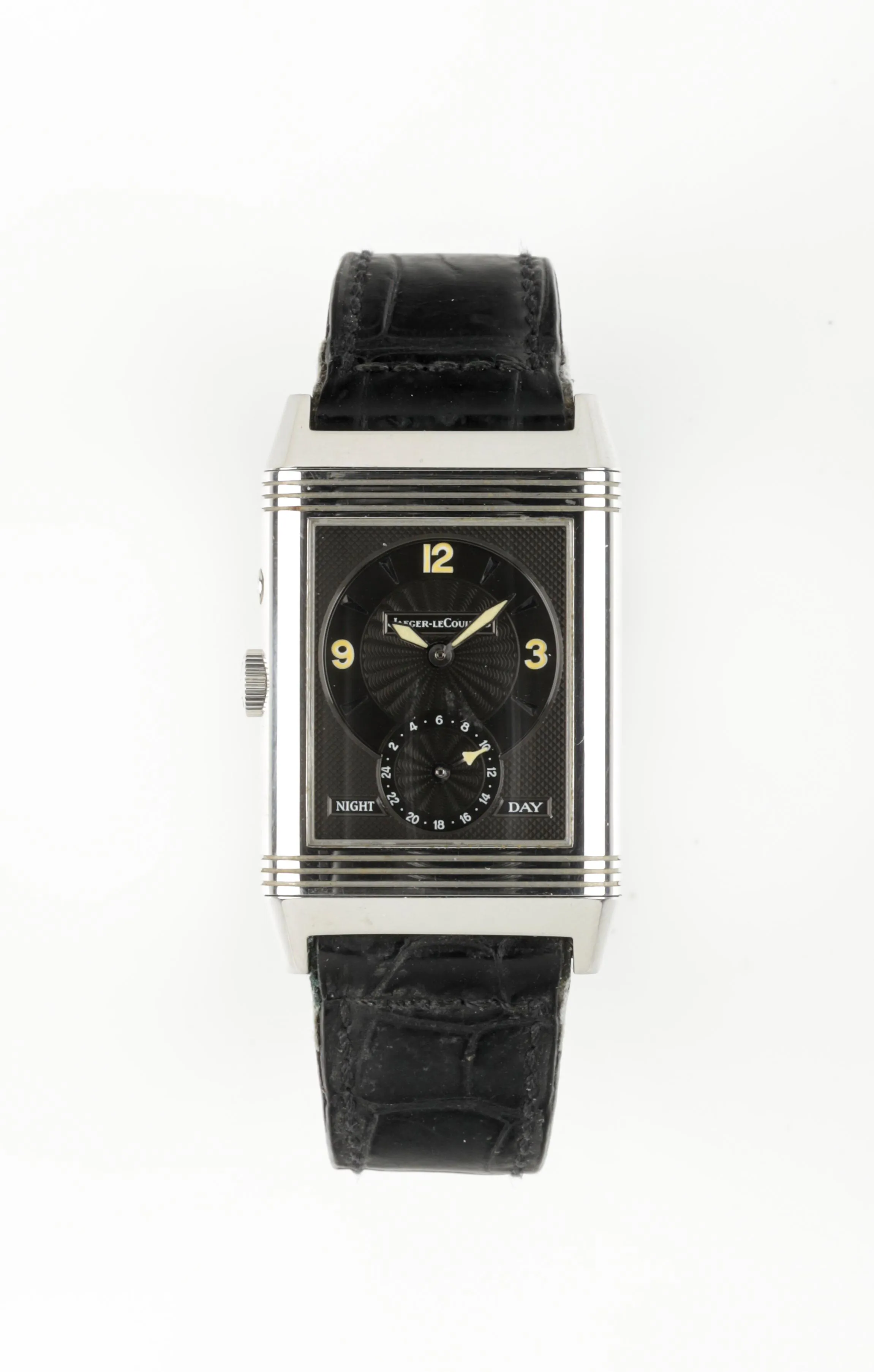 Jaeger-LeCoultre Reverso nullmm Stainless steel Silver and black 2