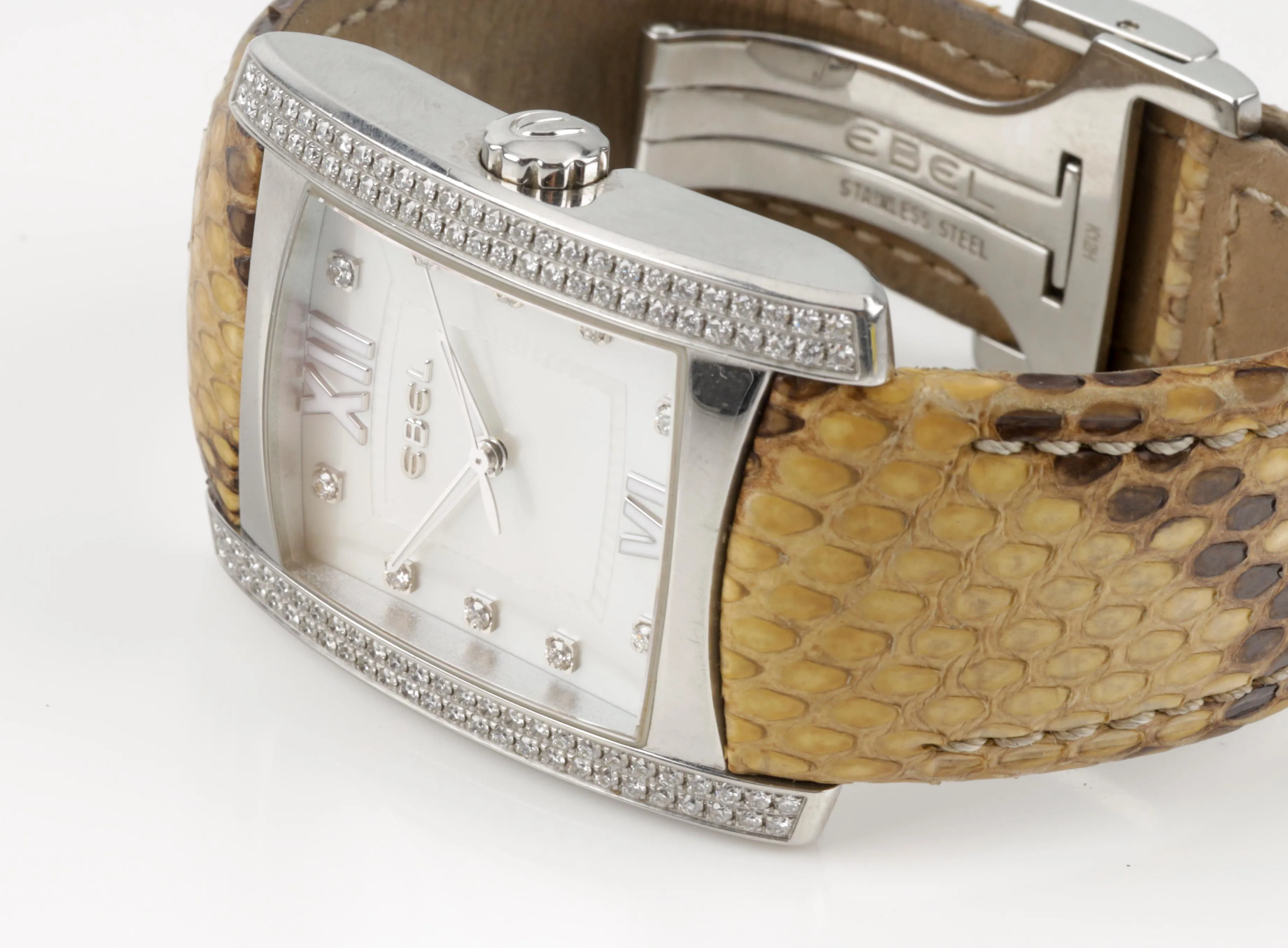 Ebel Brasilia 9255M4S 33mm Stainless steel and diamonds Mother of pearl & Diamond 3