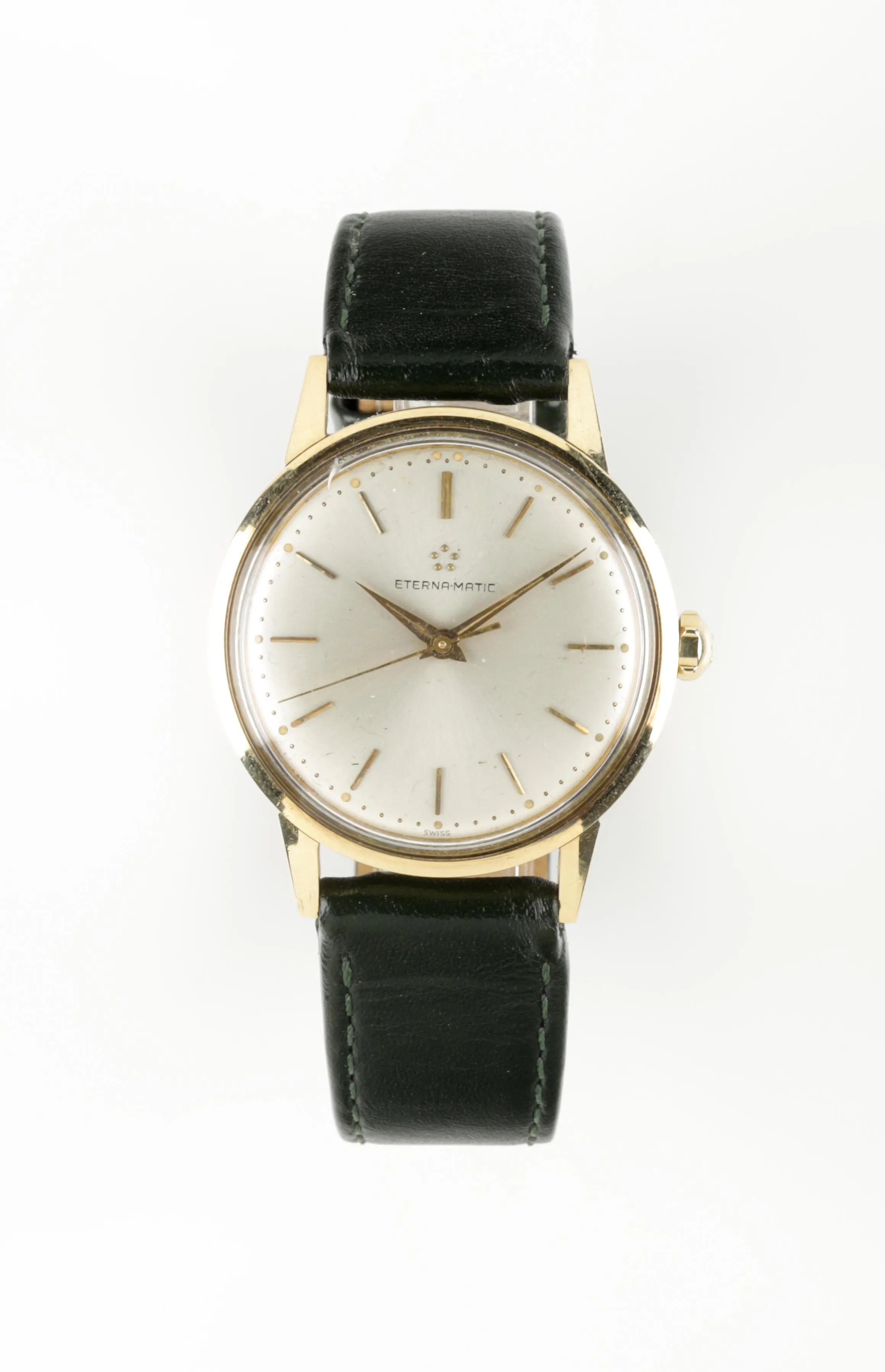 Eterna 33mm Yellow gold Silver