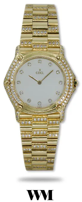 Ebel Classic Wave 31mm Yellow gold White