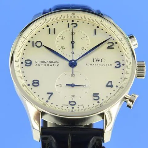 IWC Portuguese Chronograph 3714 40.9mm Stainless steel White