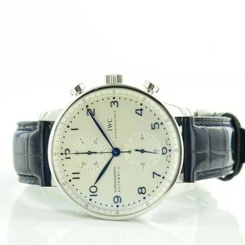 IWC Portuguese Chronograph 3714 40.9mm Stainless steel White 10