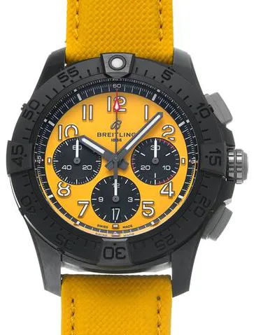 Breitling Avenger SB0147101I1X1 44mm Black ceramic Yellow