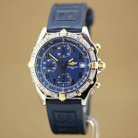 Breitling Chronomat B13050.1 39mm Yellow gold and stainless steel Blue 1