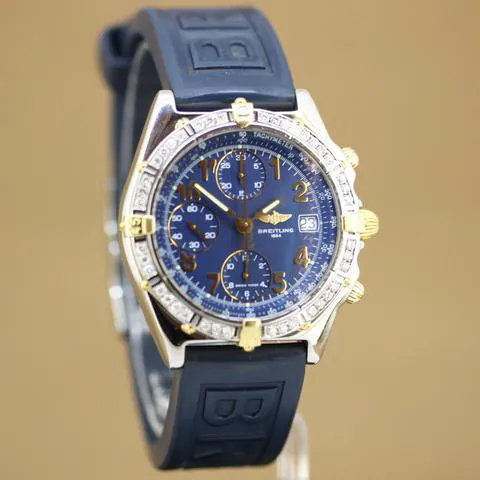 Breitling Chronomat B13050.1 39mm Yellow gold and stainless steel Blue 2