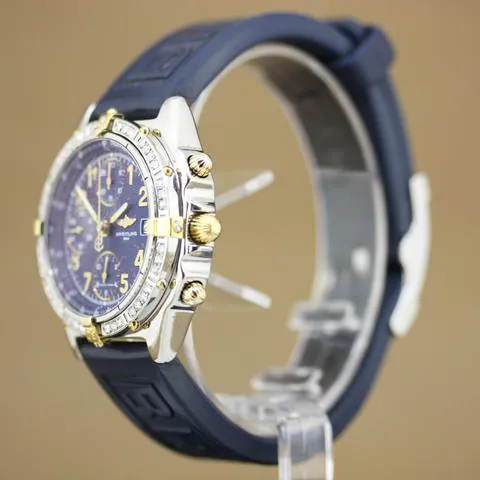 Breitling Chronomat B13050.1 39mm Yellow gold and stainless steel Blue 4