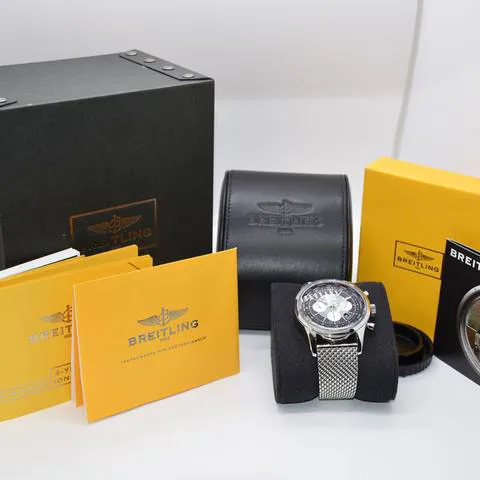 Breitling Transocean Chronograph Unitime AB0510U4/BB62 46mm Stainless steel Black 9