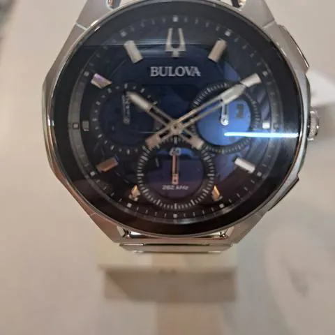 Bulova CURV 96A205 44mm Stainless steel Blue