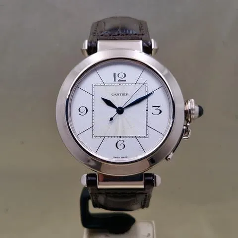 Cartier Pasha 2727 42mm White gold Silver