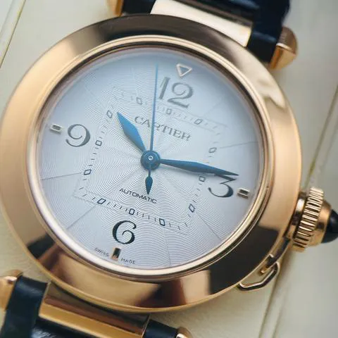 Cartier Pasha WGPA0014 35mm Rose gold Silver 2