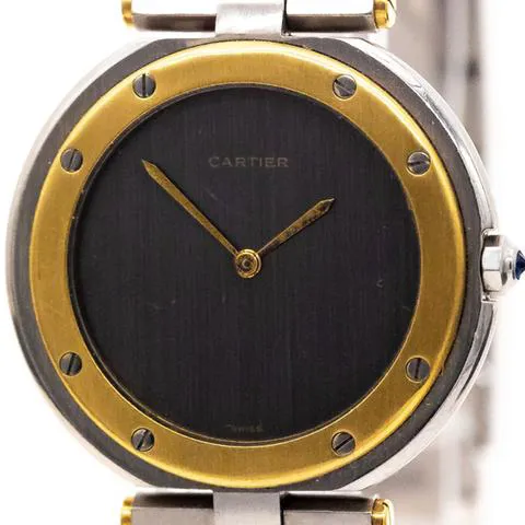 Cartier Santos 8191 27mm Yellow gold and Stainless steel Gray