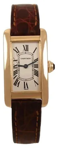 Cartier Tank Américaine 1710 19mm Yellow gold Champagne