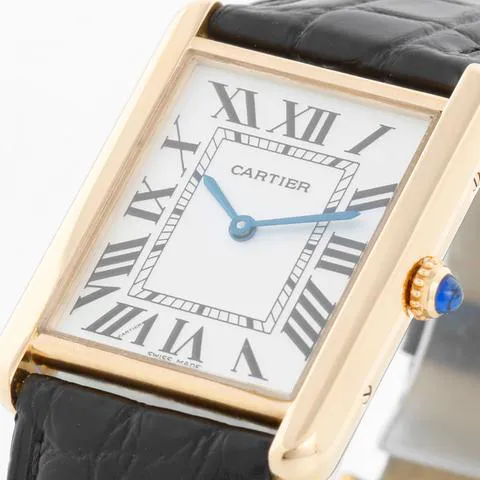 Cartier Tank Solo W1018855. 27mm Yellow gold Silver 4