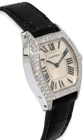 Cartier Tortue 2644 28mm White gold Silver