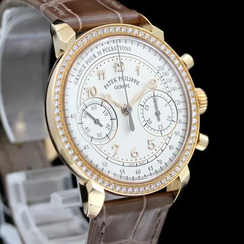 Patek Philippe Chronograph 7150/250R-001 38mm Rose gold White 4