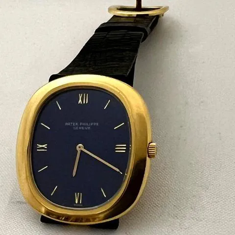 Patek Philippe Golden Ellipse 3589 33mm Yellow gold Blue 1