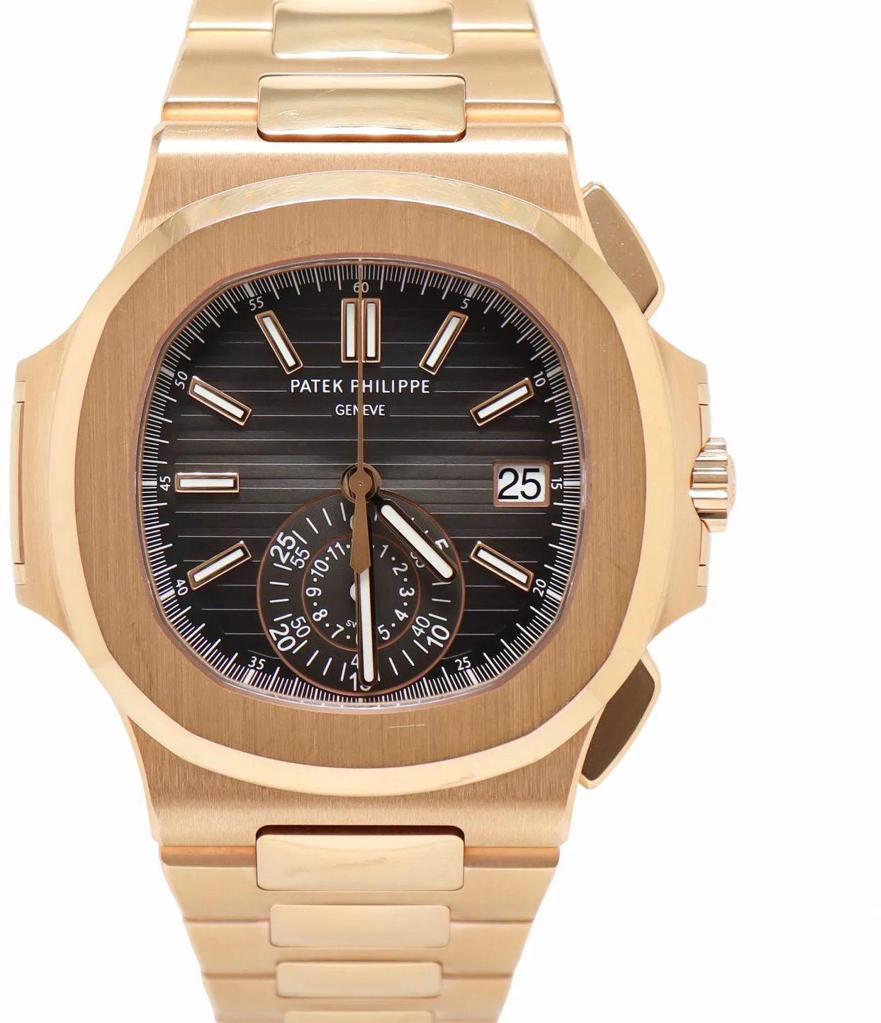 Patek Philippe Nautilus 5980/1R-001 40mm Rose gold •