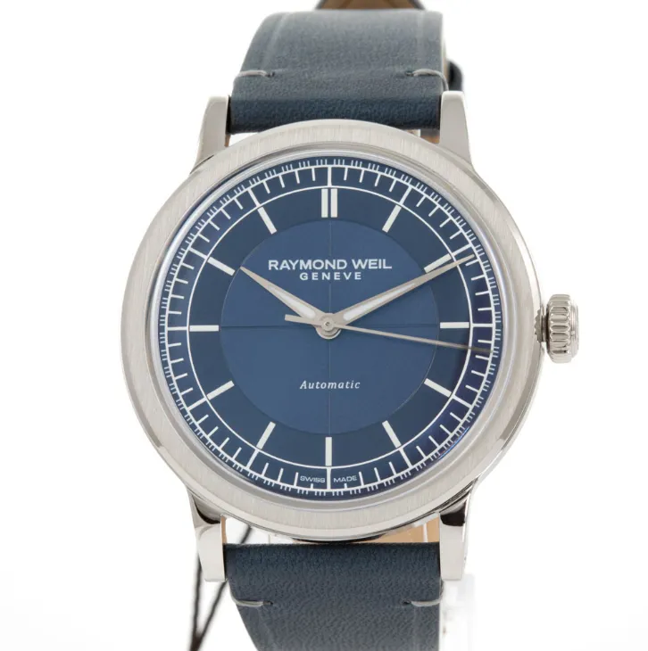 Raymond Weil Millesime 2925-STC-50001 39.5mm Stainless steel Blue