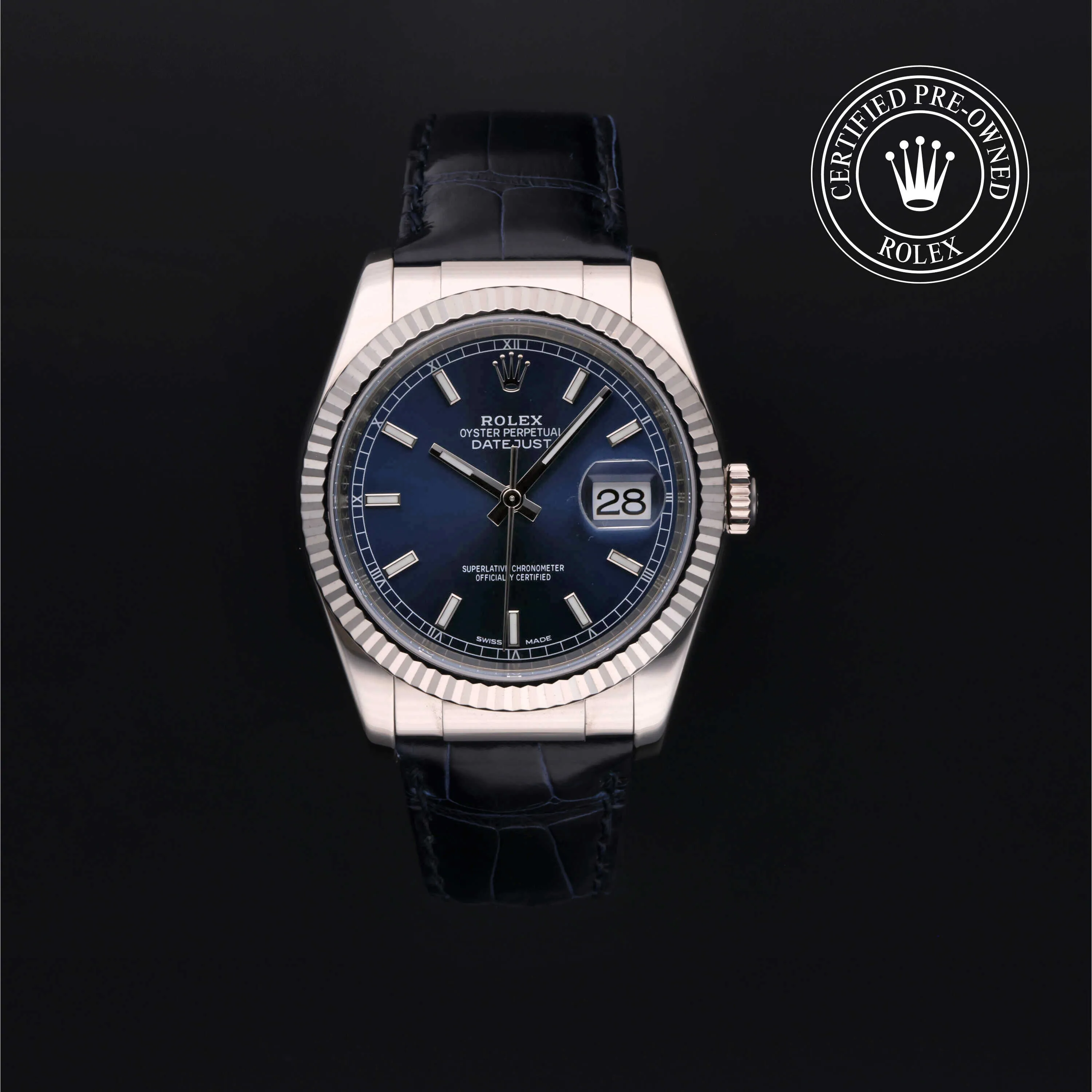 Rolex Datejust 36 116139 36mm White gold Blue