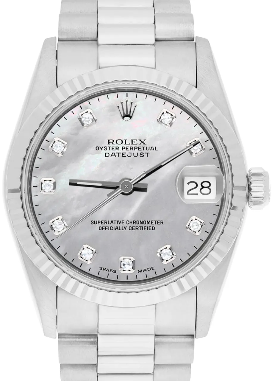 Rolex Datejust 31 68279 31mm White gold Mother-of-pearl