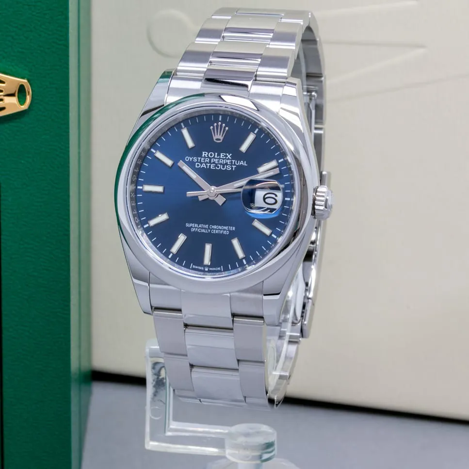 Rolex Datejust 36 126200-0006 36mm Oystersteel Blue