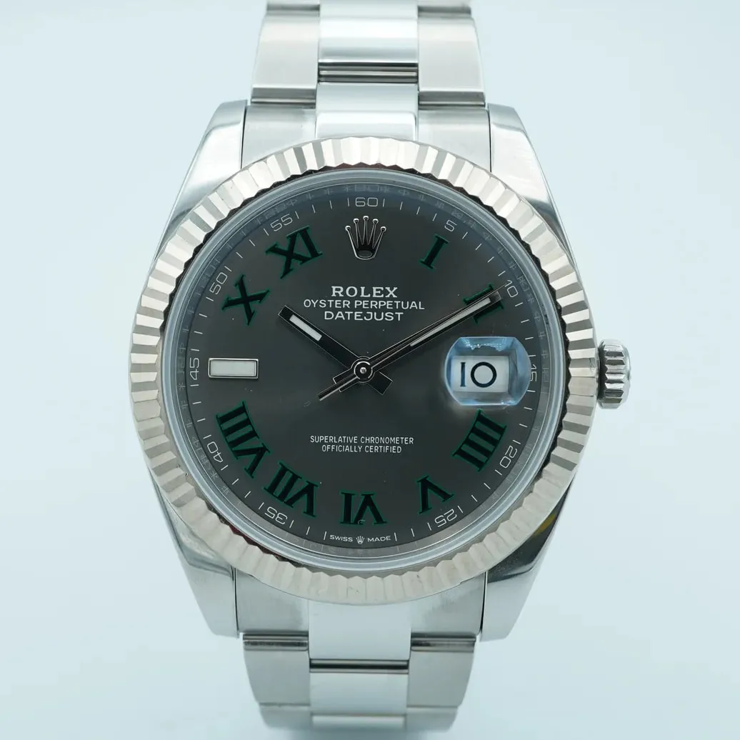 Rolex Datejust 41 126334-0021 41mm White gold and Oystersteel Gray