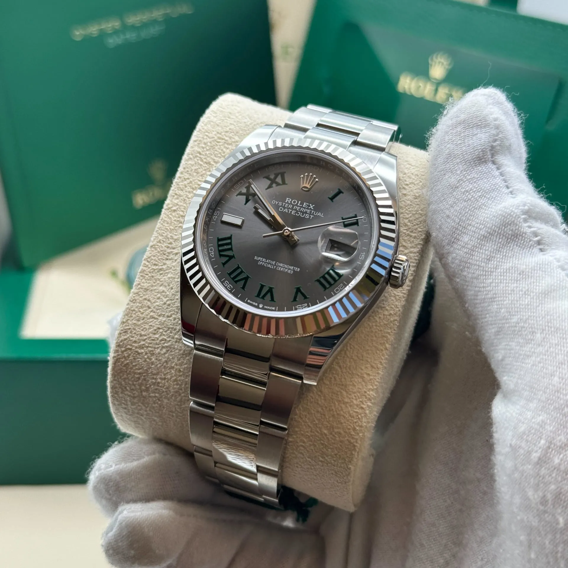 Rolex Datejust 41 126334-0021 41mm White gold and Oystersteel Gray 4