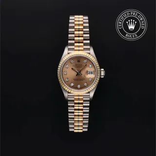 Rolex Lady-Datejust 69179 White gold Champagne