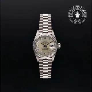 Rolex Lady-Datejust 79179 White gold Silver