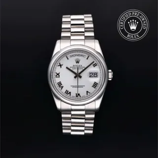 Rolex Day-Date 36 118206 Platinum White