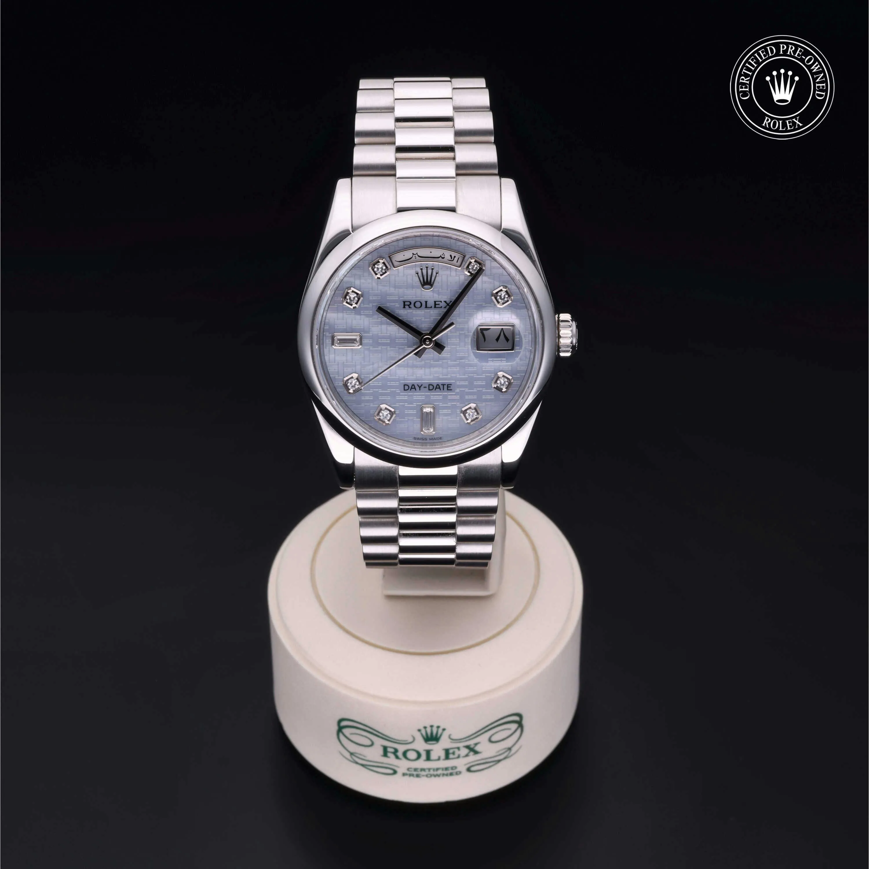 Rolex Day-Date 36 118206 36mm Platinum Mother-of-pearl 1