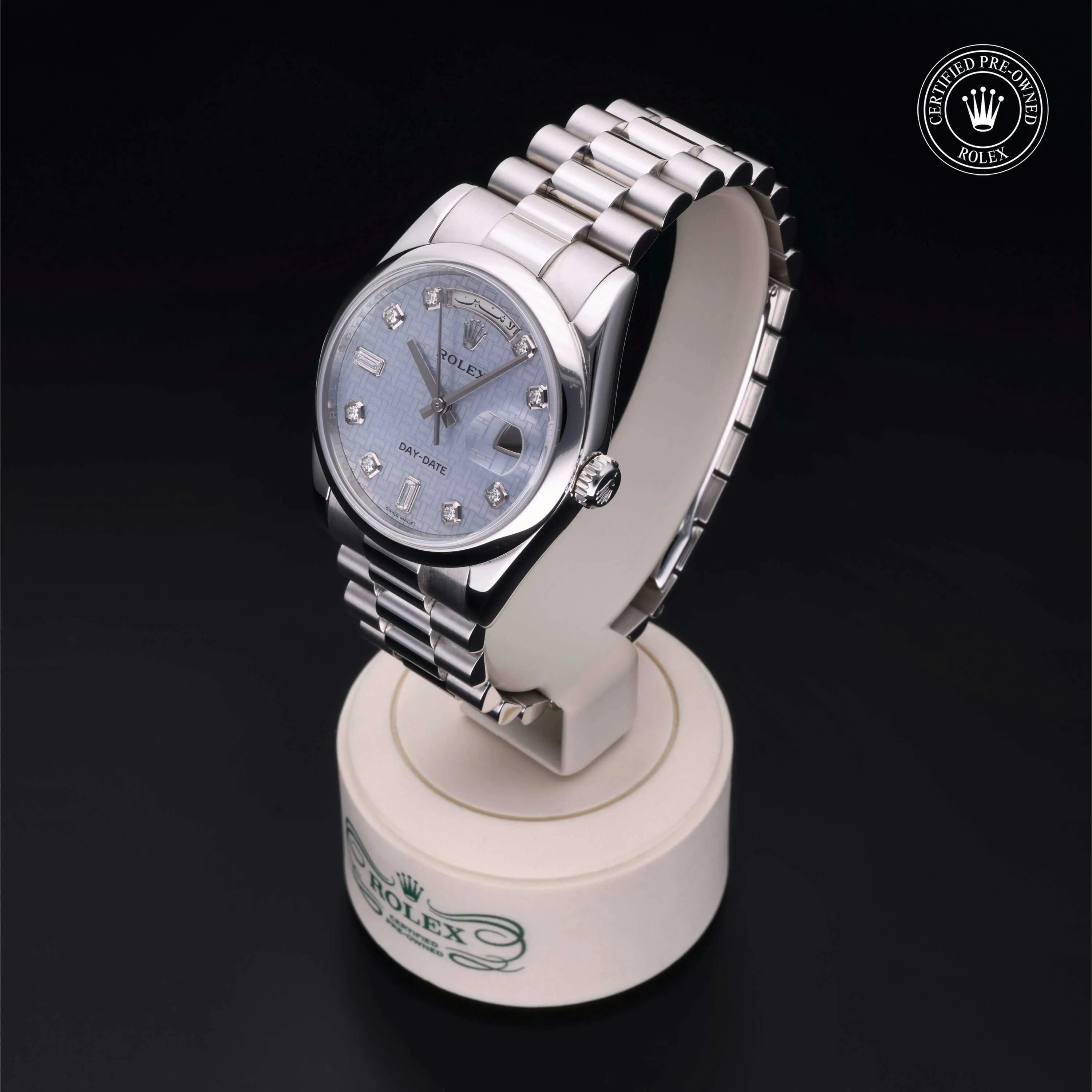 Rolex Day-Date 36 118206 36mm Platinum Mother-of-pearl 2