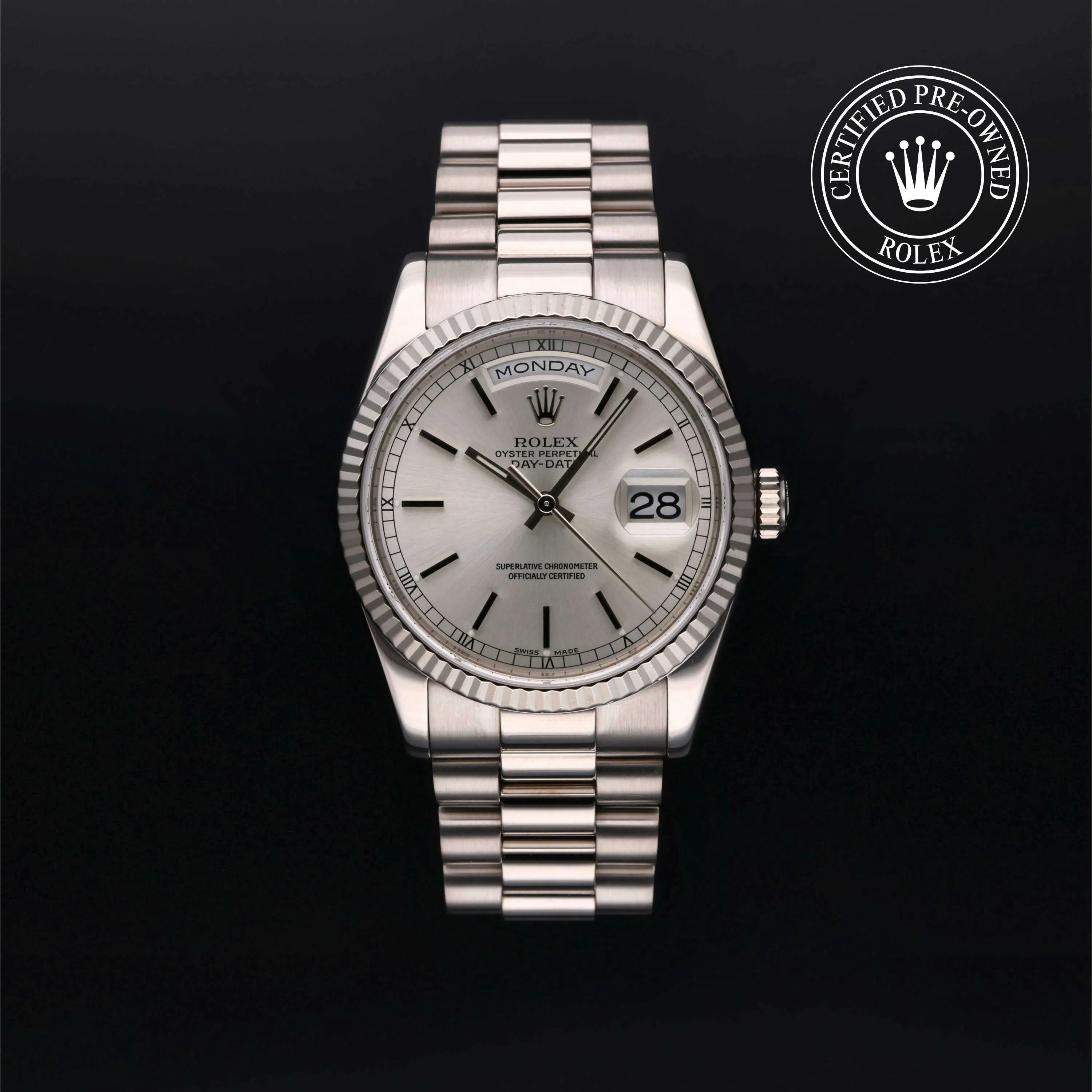 Rolex Day-Date 36 118239 36mm White gold Silver