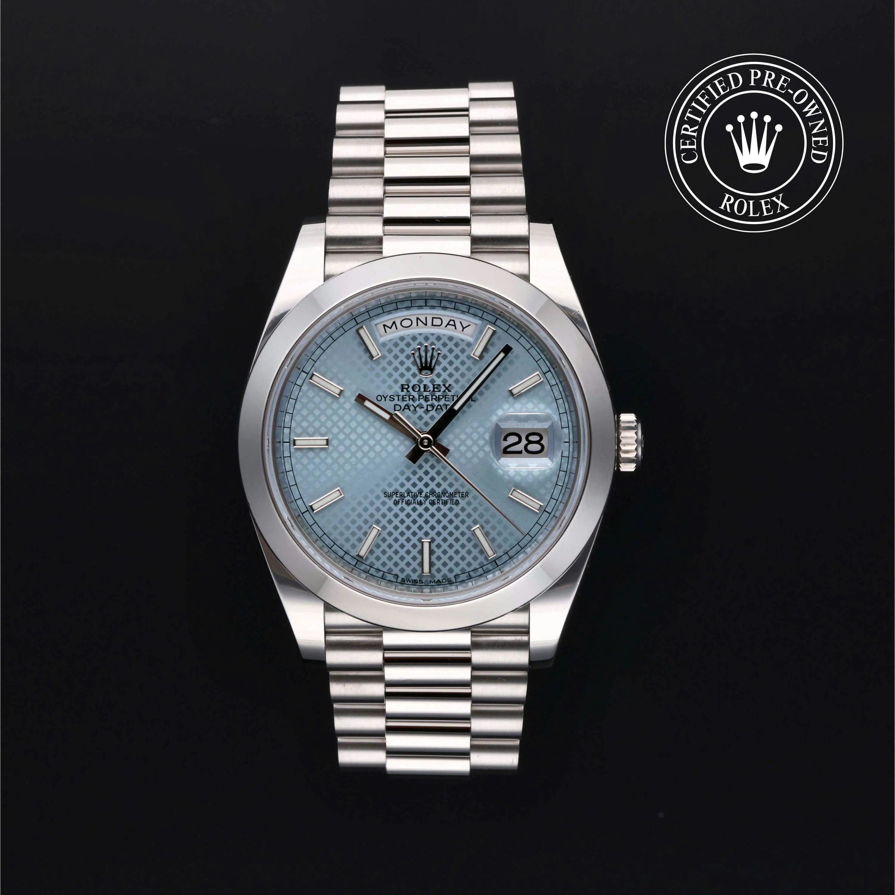 Rolex Day-Date 40 228206 40mm Platinum Blue