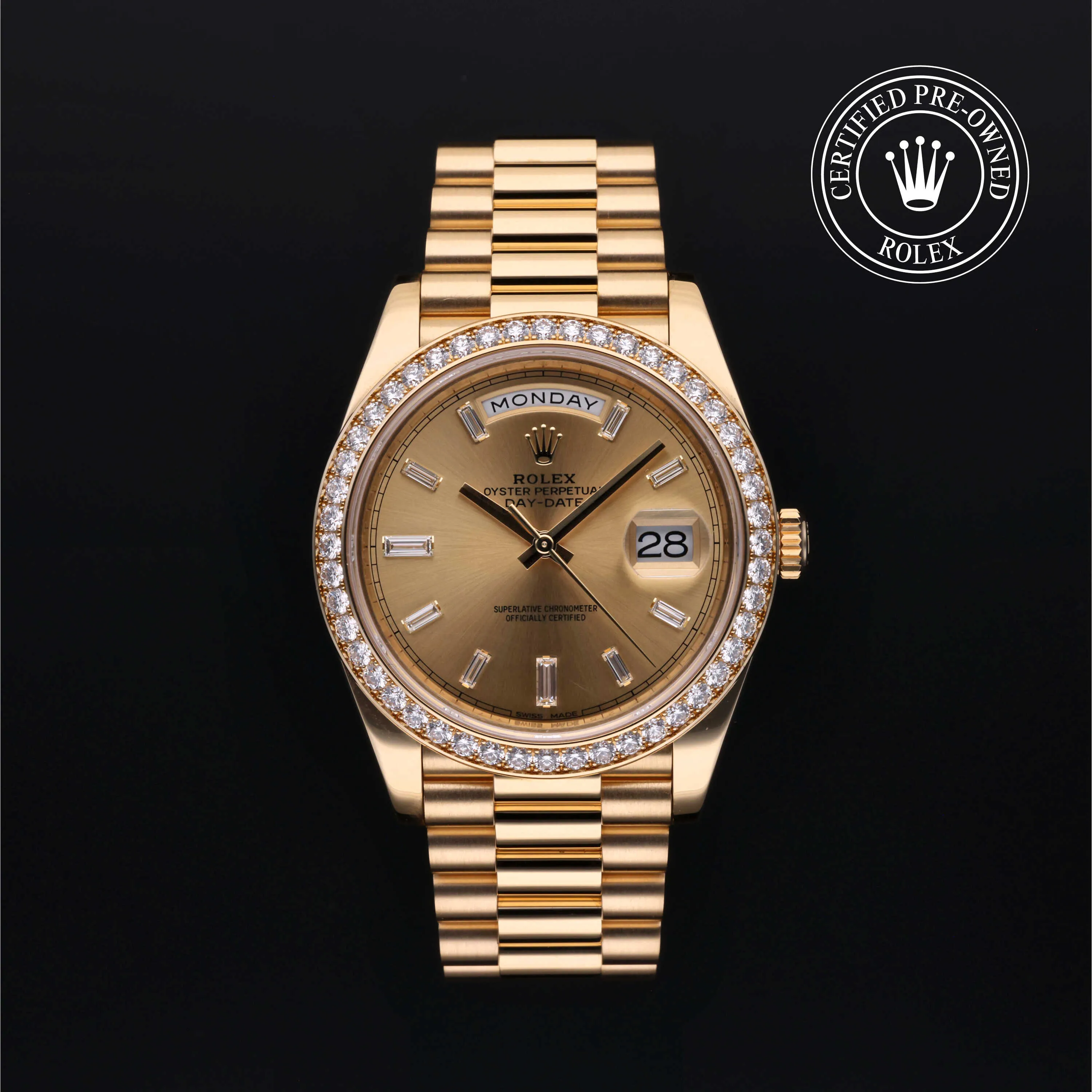 Rolex Day-Date 228348RBR-0002 40mm 18k yellow gold Golden